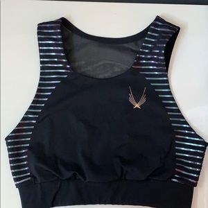 Lucas Hugh sports bra metallic